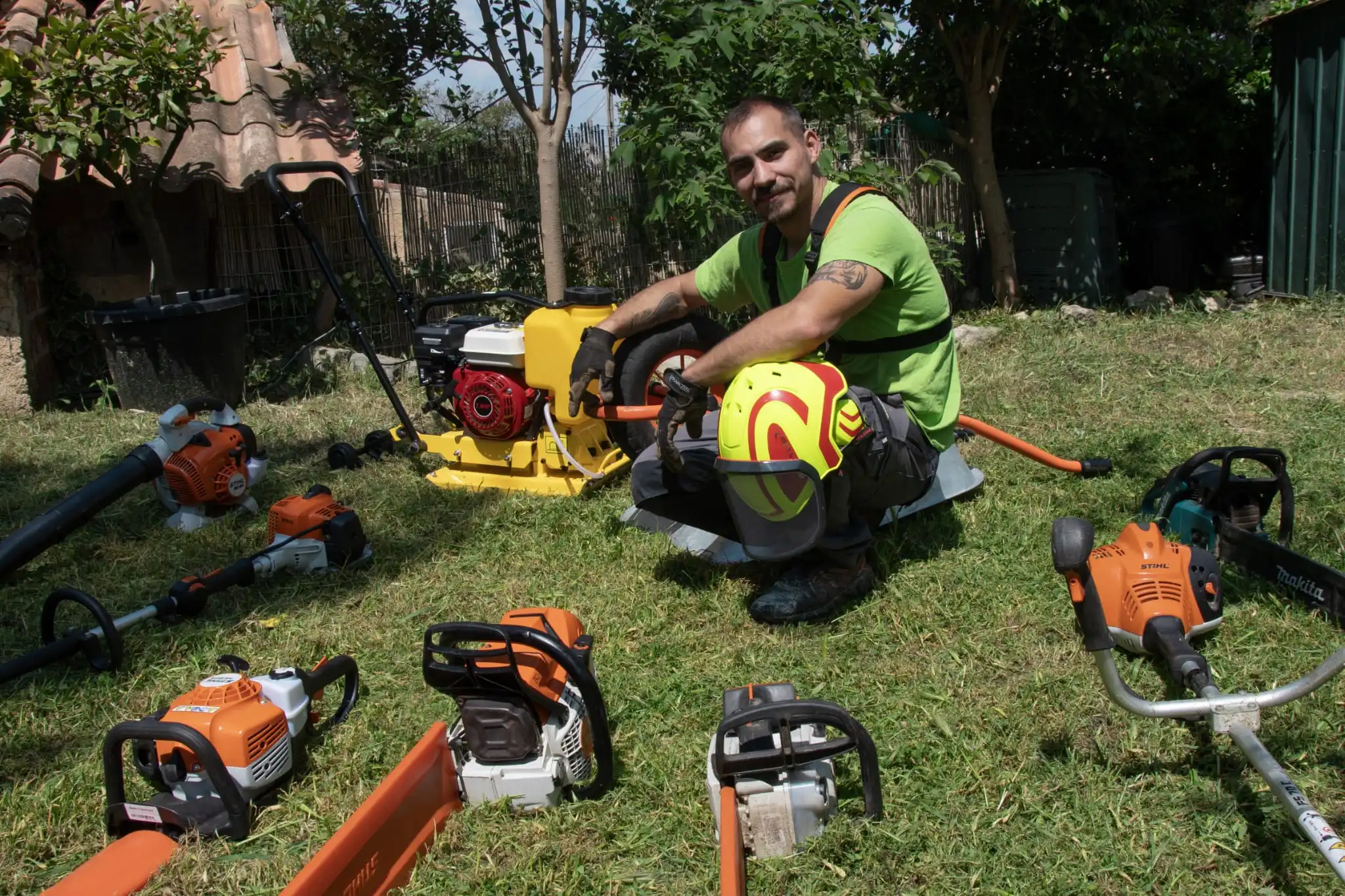 Équipement professionnel de paysagiste Azurément Vert
